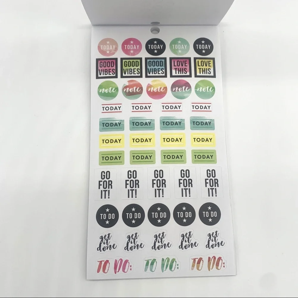 Happy Planner Water Colors Sticker Sheet Book